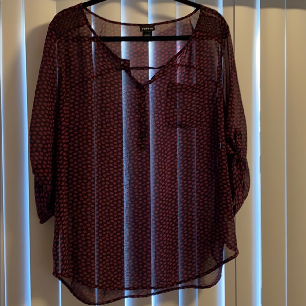 Sheer blouse